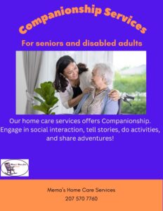 Flyer for companionship services