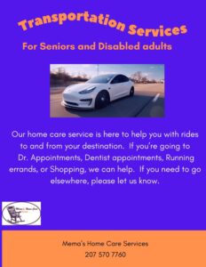 Flyer for Transportation Services