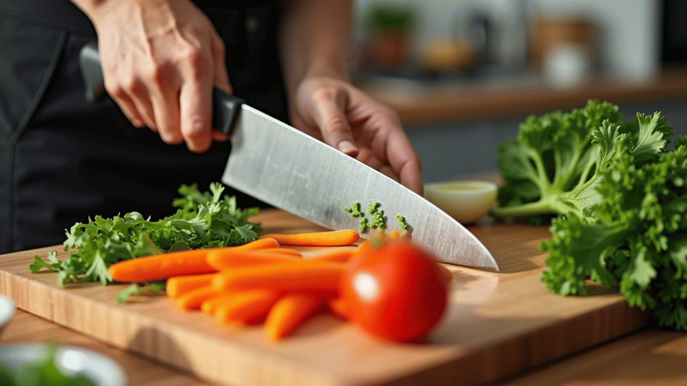 a caregiver prepping a meal in home care.